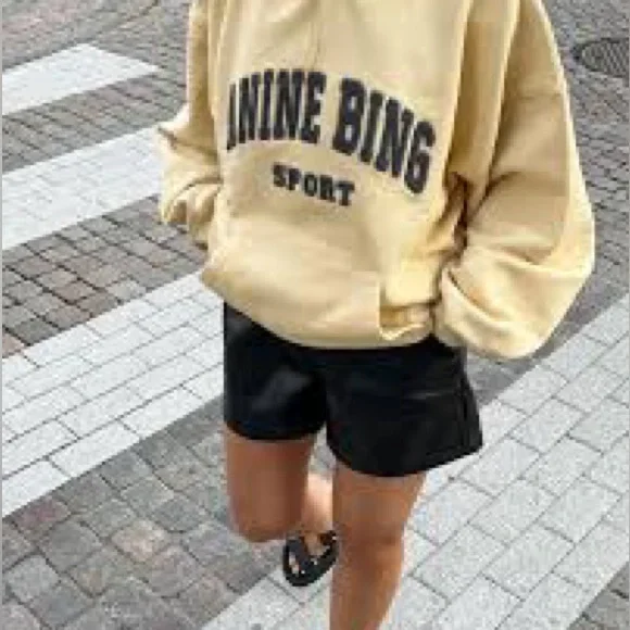 Anine Bing 💛 Sport Hoodie Harvey Sweatshirt - Picture 5 of 5
